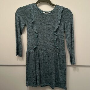 Green or turquoise dress size 8 long sleeve